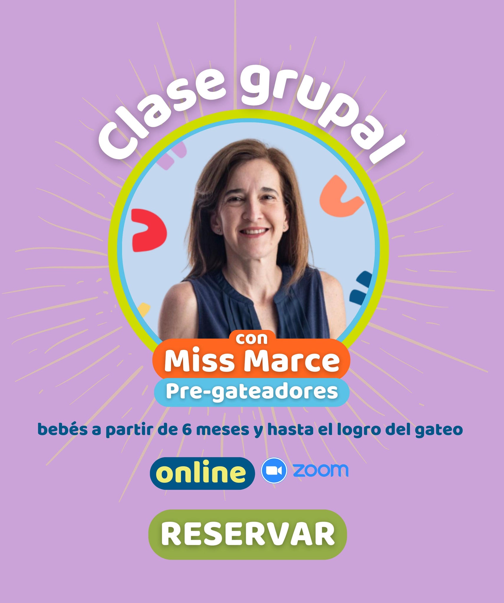 Clase grupal con Miss Marce para Pre-gateadores