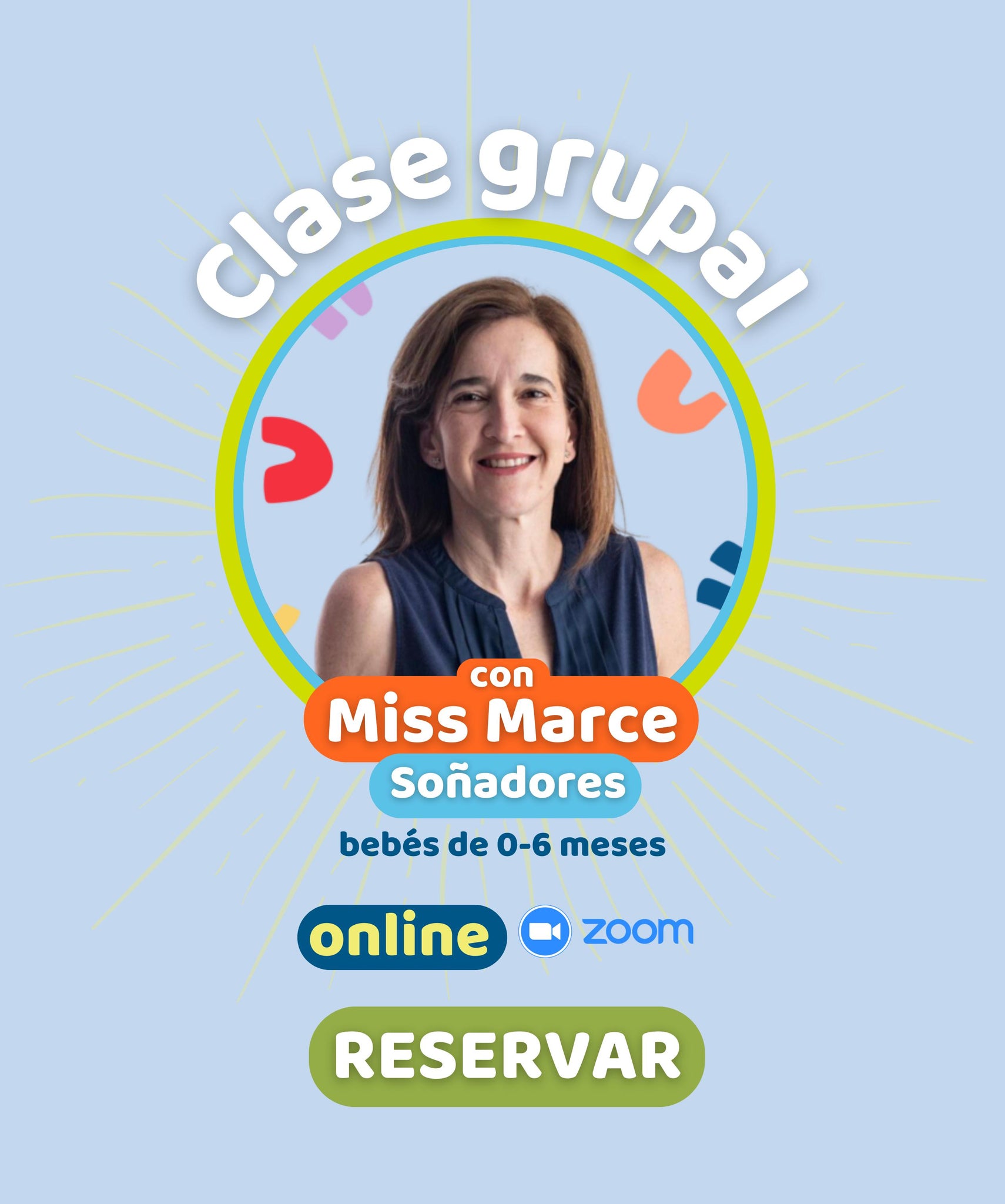 Clase grupal con Miss Marce para Soñadores